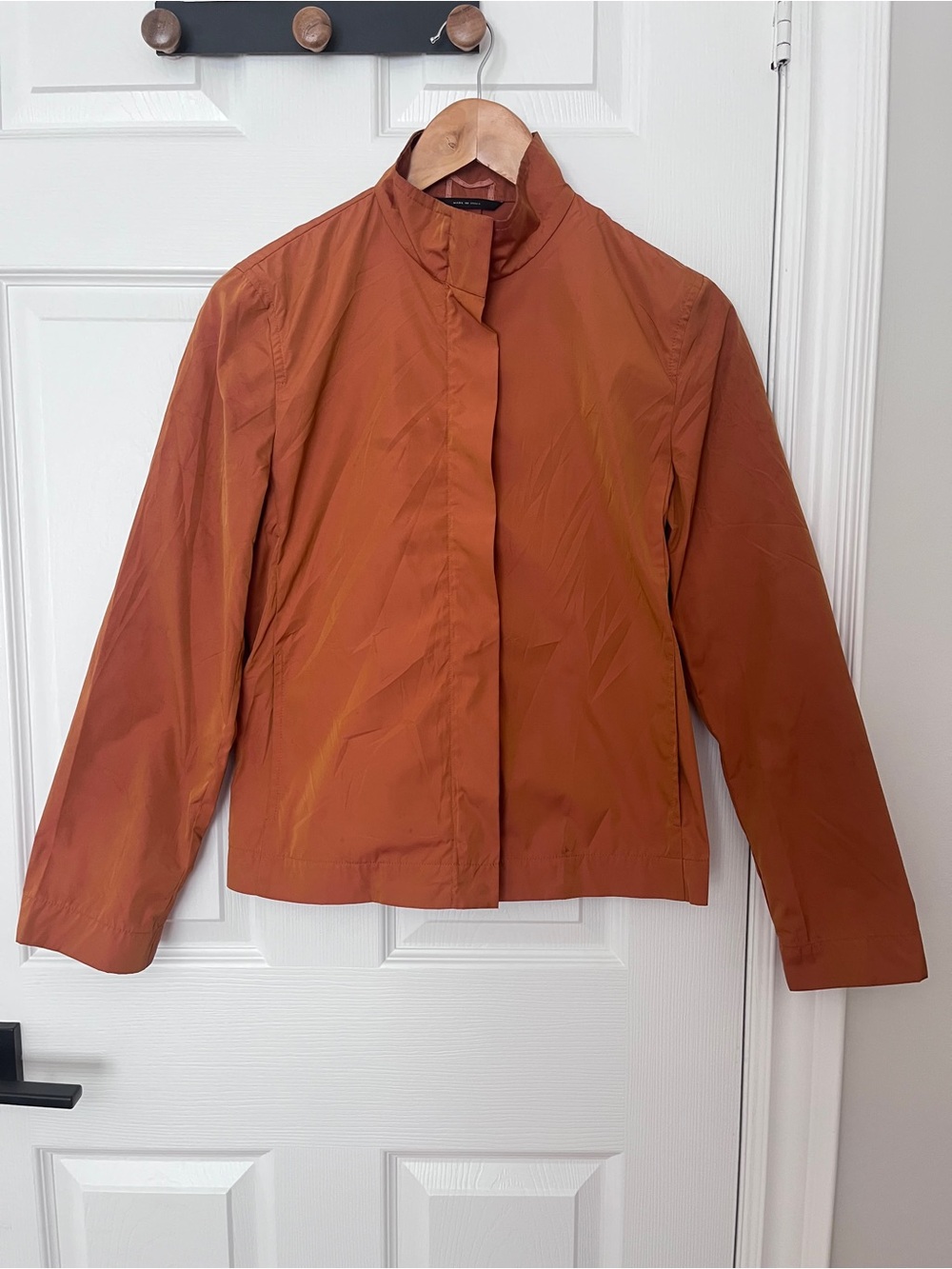 Weekend Max Mara Women’s Orange Lightweight Funnel Collar Jacket